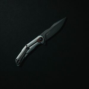 EDC pocket knife with drop point blade — demo image